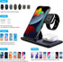 Wireless Charging Station, 3 in 1 Foldable Wireless Charger Stand, Wireless Charging Stand for iPhone 13/12/12 Pro/12 Pro Max/11/XS Max/XS/XR/X/8P...