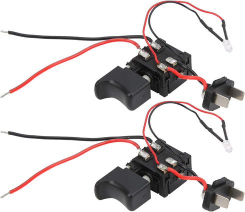 Electric Drill Switch, 2pcs Power Tool Switch for Electric Hammer Impact Drill Equipment Accessories...