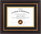 Golden State Art, 8x10 Document Frame for 6x8 Diploma/Certificate/Picture, Black Gold & Burgundy Color. Includes Double Mat, Real Glass (Black Ove...
