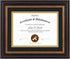 Golden State Art, 8x10 Document Frame for 6x8 Diploma/Certificate/Picture, Black Gold & Burgundy Color. Includes Double Mat, Real Glass (Black Ove...