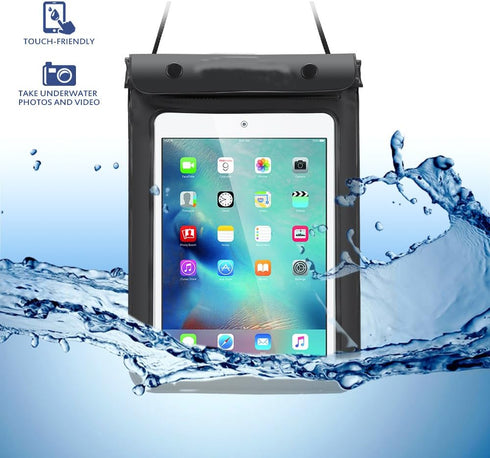 7-8 Inch Universal Tablet Waterproof Case Dry Bag Pouch for Samsung Galaxy Tab 4/3, Tab S2, Tab E, Tab A 8.0, Galalxy Kids Tab E Lite 7 / iPad min...