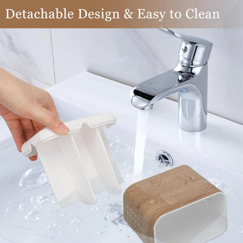 Toothbrush Holders for Bathrooms, Kids Electric Toothbrush and Toothpaste Holder, Toothbrush Caddy Organizer, 4 Slots Tooth Brushing Stand for Bat...