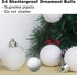 White 2.5" Christmas Balls Christmas Tree Decoration Ornaments Shatterproof Hanging Balls for Birthday Halloween Holiday Wedding Decorations Set o...