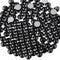 beadsland Flat Back Crystal Rhinestones Round Gems, Black (4.6-4.8mm) SS20/1440pcs...