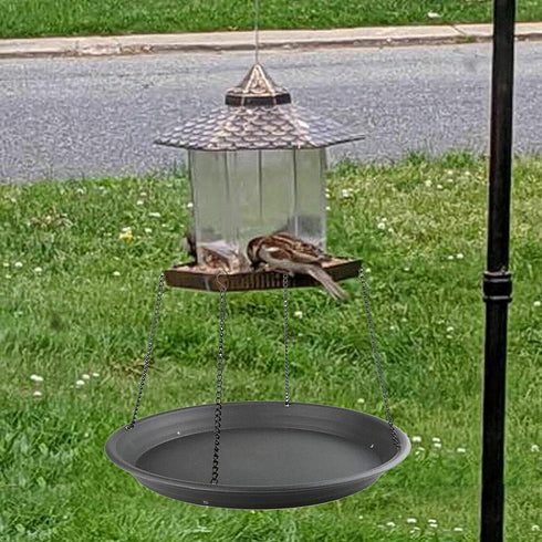 Bird Seed Catcher Tray Platform Feeder Hanging Tray Fits Most feeders Catches Most Falling Seed and Husk Great for Attracting Birds Outdoors, Back...