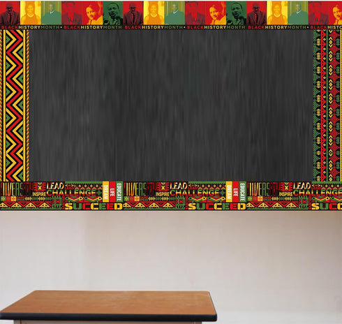 Black History Month Bulletin Board Borders Classroom Decorations, African Worthwhile Commemoration Festival Bulletins Board Wall Decor...