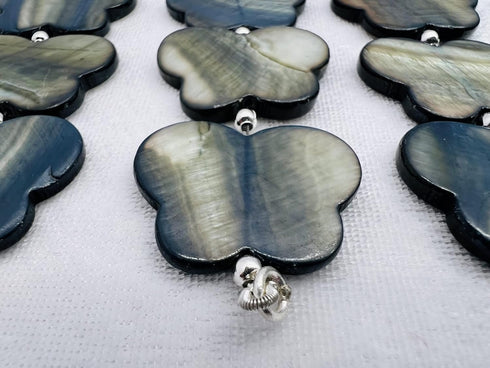 1 Strand Mother of Pearl 4 Pcs Beads Size 26x21mm Butterfly Shape Cut Smooth Beads for Jewellery Making, Beading & Craft Supplies KCRAFTS-RK_k65...