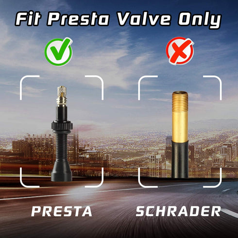 Blue Bike Valve Cap Presta Valve Caps Aluminum Anodized Valve Stem Covers Bike Air Valve Caps Fit Presta/French Valves on MTB Mountain/Road Bike R...