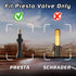 Blue Bike Valve Cap Presta Valve Caps Aluminum Anodized Valve Stem Covers Bike Air Valve Caps Fit Presta/French Valves on MTB Mountain/Road Bike R...