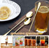 Long Handle Spoon 9.5 Inch Iced Cream Spoons Tea Spoon Coffee Stirrers Ice Spoon Stainless Steel Cocktail Stirring Spoons Dessert Milkshake Teaspo...