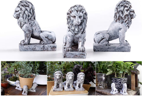 Pot feet for Outdoor planters, Planter Pot risers Indoor, Pot Elevators for Planters, 3 pcs Pack Lion Shaped Resin Pot Toes Improve Airflow and Dr...