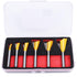 KOWOOD Dovetail Router Bit Set 6 Sizes with 1/4 Inch Shank ,Cutting Dia in 1/4" 3/8" 1/2" 5/8" 3/4" 7/8" Wood Milling Cutter Tool for Making Boxes...