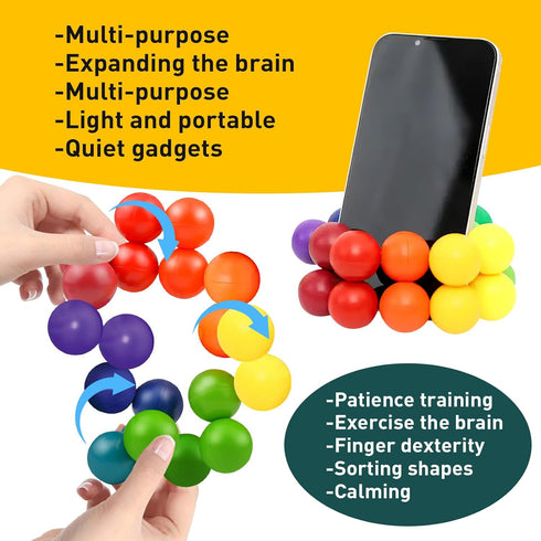 Fidget Toys for Adults Kids, Sensory Toys for Kids with Autism, Educational Ball Kids Toys for 3-12 Year Boys and Girls Toddler Travel Toys, Stock...
