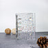 A8 Starry Clear Binder Cover Soft PVC A8 Size Refillable Binder Cover 5-Ring Double Snap Button Closure Notebook Binder Folder Personal File Organ...