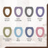 Soft Toilet Seat Cover - Plush & Thick Fabric Toilet Seat Warmer for Round & Elongated 14x18" Toilet Seats - Reusable, Machine-Washable, Easy-Inst...
