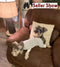 Best Gift Painting Cute Lovely Animals Pet Dog Big Eyes Black Schnauzer Cotton Linen Square Throw Waist Pillow Case Decorative Cushion Cover Pillo...