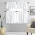 DONREN Pure White (Only Block 50% Lights) Small Window Curtain Panels Room Darkening Curtain Tiers for Nursery with Rod Pocket (42 x 36 Inch,1 Pai...