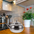 Yardwe Tea Kettle Stovetop Whistling Teakettle Stainless Steel Tea Pots Induction Stovetop Teapot Kitchen Water Boiler Kettle Fast Boiling Heat Wa...