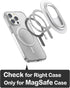 metisinno Magnetic Phone Ring Stand for iPhone 15 14 13 12 MagSafe Kickstand, Adjustable Cell Phone Ring Holder Remove for Wireless Charging Compa...