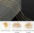 Jabogrii 32.8 Feet 18K Gold Plated Brass Paperclip Jewelry Chains Roll Oval Link Chain for Jewelry Making Gold Necklace Bracelet Chain Bulk for Wo...