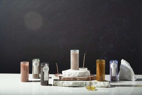Paddywax Candles Haze Collection Incense Sticks in Glass Jar, 100-Piece, Cotton & Teak...