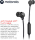 Motorola Earbuds 3-S Wired Earbuds with Microphone - Corded in-Ear Headphones, Comfortable Lightweight Silicone Ear Buds, Non-Tangle Flat Cable, 9...