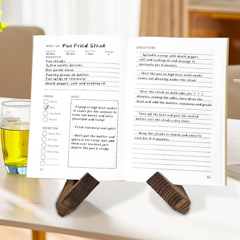 Hardcover Blank Recipe Book - Perfect Blank Recipe book to Write in Your Own Recipes, Simplified Blank Cookbook to Organize Your Recipes...