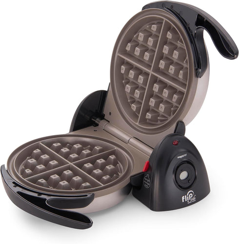 Presto 03510 Ceramic FlipSide Belgian Waffle Maker, Nonstick, Cool Touch Handles, Black...