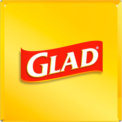 Glad Trash Bags, Medium Drawstring Garbage Bags, 8 Gallon, White, Fragrance Free, 26 Count, Pack May Vary...