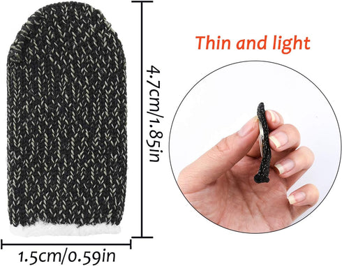 for Mobile Game Finger Sleeve Controller, Touch Screen Finger Sleeve Breathable Anti-Sweat Sensitive Shoot and Aim Keys for Rules of Survival/Kniv...