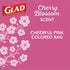 Glad Trash Bags, OdorShield Small Drawstring Garbage Bags, 4 Gallon Trash Bag, Febreze Cherry Blossom, 34 Count (Package May Vary)...