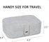 Travel Jewelry Box,Small Jewelry Organizer Boxes for Women Girls, 2 Layer Travel Jewlery Case, PU Leather Mini Portable Jewerly Storage Display Ho...