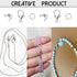 1250 Pieces Jewelry Making Accessories Set Includes 800 Pieces Open Jump Ring Connectors 300 Pieces Bead Tips Knot Covers and 150 Pieces Lobster C...