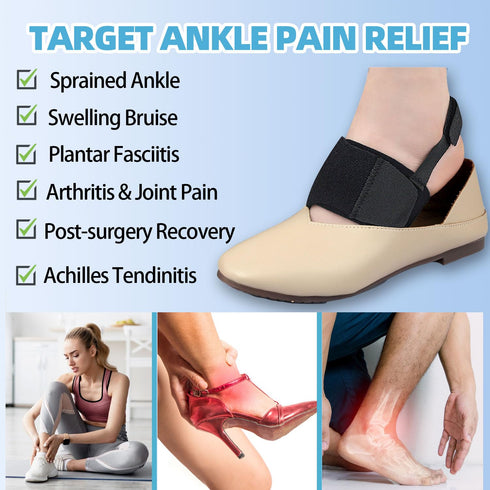 Arch Support Brace (Pair) -Arch Support Sleeves for Plantar Fasciitis Relief,Adjustable Arch Support Compression Bands, Orthotic Support Sleeves w...