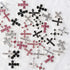 Crystal Cross Nail Charms - y2k Nail Crystal Cross Charms - Silver Crystal Cross Nail Art, 3D Pink Nail Cross Charms for DIY Designs Supplies...