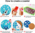 DOTSOPS 8 Pcs Christmas snowman Diamond Painting Coasters Kits with Holder - DIY Diamond Art Coaster - Non Slip Coaster for Adults Diamond Paintin...