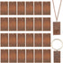 PH PandaHall 50 Pcs Brass Flat Rectangle Blank Stamping Tag Pendants Charms 32x18x0.5mm for Bracelet Necklace Jewelry DIY Craft Making Red Copper...
