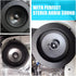 6.5" Foam Speaker Enhancer System Sponge Kit for Universal Drivers,Self Adhesive Car Door Speaker Foam Rings Enhancer Soundproof Cotton Pad with H...