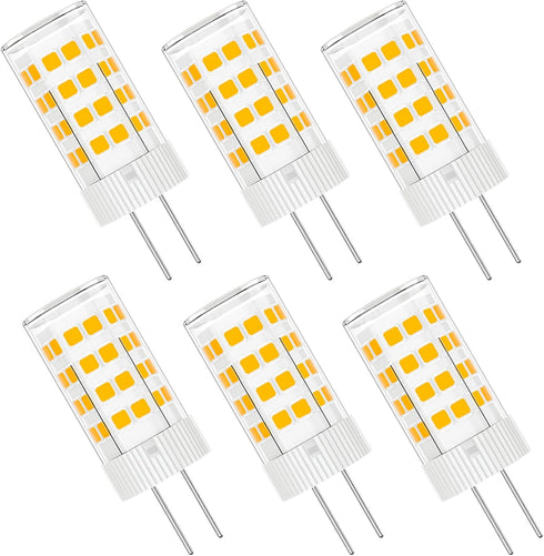 G4 LED Bulb 4W 3000K Warm White 12V AC/DC T3 JC Type Bi-Pin 20-35W Halogen Equivalent Non-dimmable for Outdoor Landscape Lighting Deck Stair Step ...