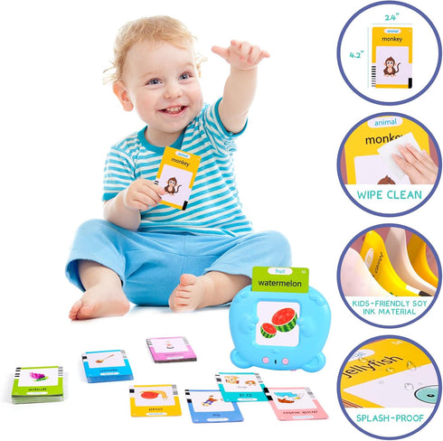 224 Sight Words Toddle Toys for 2 3 4 5 Year Old Boys Girls Montessori Educational Learning Talking Flash Cards Pocket Speech Autism Sensory Toy G...