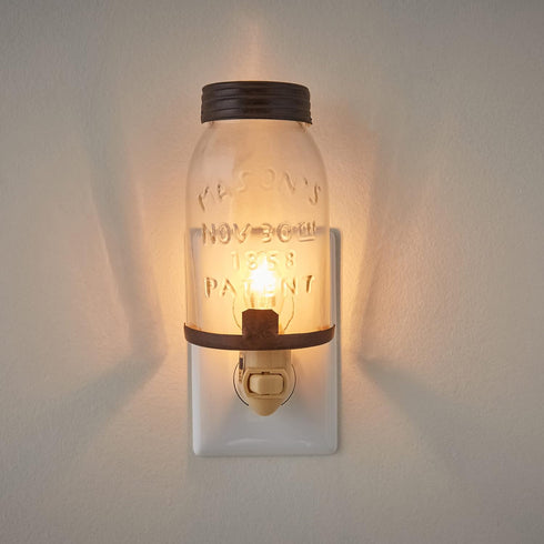 Park Designs Mason Jar Night Light...