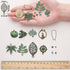 SUNNYCLUE 1 Box DIY 9 Pairs Metal Hollow Bohemian Vintage Dangle Earrings Jewelry Making Starter Kit Alloy Green Patina Tree Leaf Coin Sea Horse C...