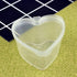 EXCEART 50 Pcs Transparent Heart Shaped Storage Containers Clear Heart Shape Plastic Storage Cases with Lids for Arts Crafts Storage Boxes Plastic...