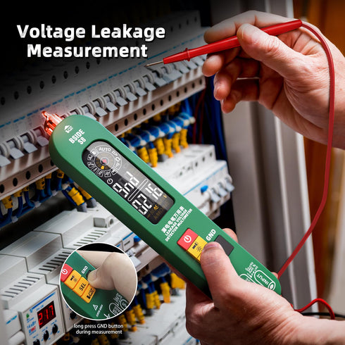 BSIDE Smart Digital Multimeter Rechargeable Electrical Voltage Tester, Voltage Leakage and Environment Temperature Test, Measures Capacitance Diod...
