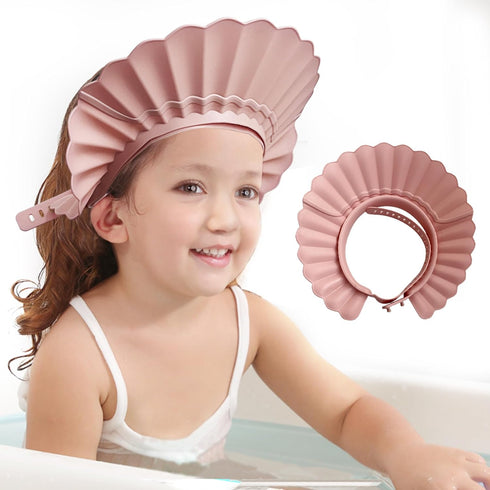 Baby Shower Cap Shower Bathing Protection Hat Safe Shampoo Bath Head Cap Visor for Toddler,Baby, Kids,Children (Pink)...
