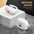 Portable Electronic Device Cover for JBL Vibe Beam, Silicone Protective Shock Case Cover with Carabiner (White)......