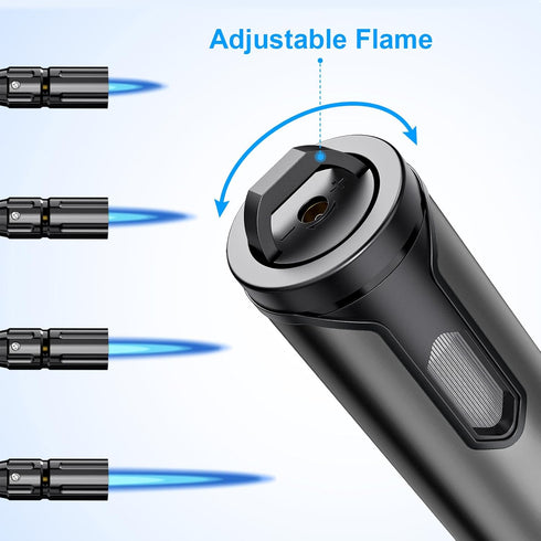 Torch Lighter Refillable Butane Lighter Long Flexible Neck Multipurpose Lighter for Candles Grill BBQ Fireplaces Kitchen Camping (No Prefilled)...