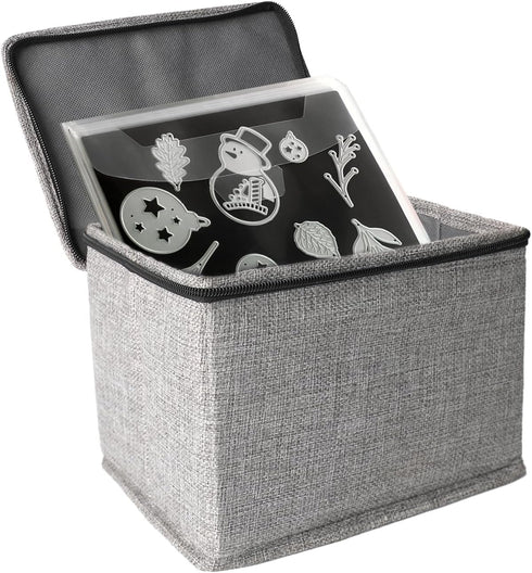 Mingting Die Cut Storage Box,Die Cut Storage Organizer,Fully-Padded Inside with Sturdy Construction, Die Cut Storage Container Box For Greeting Ca...