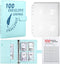 MUQING 100 Envelope Challenge Binder, Money Saving Envelopes for Cash Challenge, Saving $5050 Budget Planner Book, 25 Sheets Silkscreen to Digital...