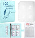 MUQING 100 Envelope Challenge Binder, Money Saving Envelopes for Cash Challenge, Saving $5050 Budget Planner Book, 25 Sheets Silkscreen to Digital...